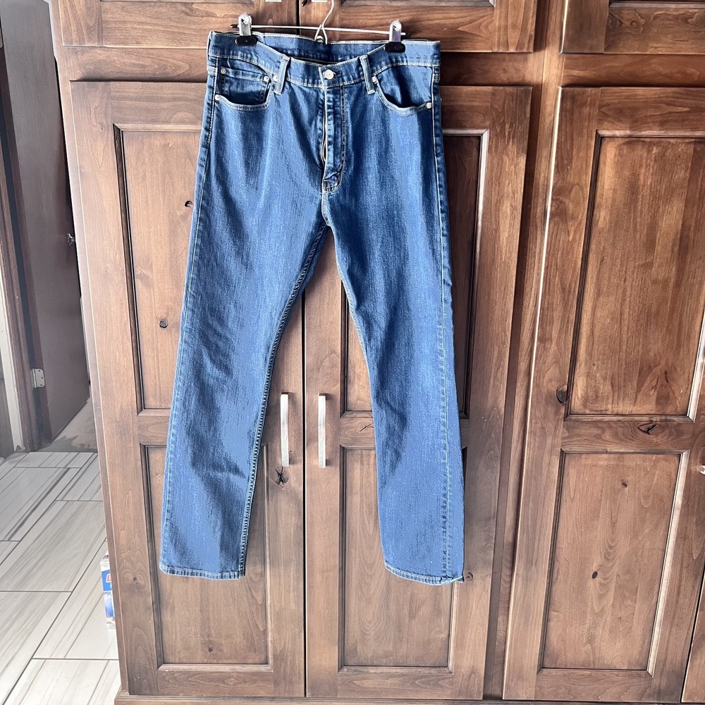 Levi Strauss-Mens 513 Jeans Dark Wash Size 36x34